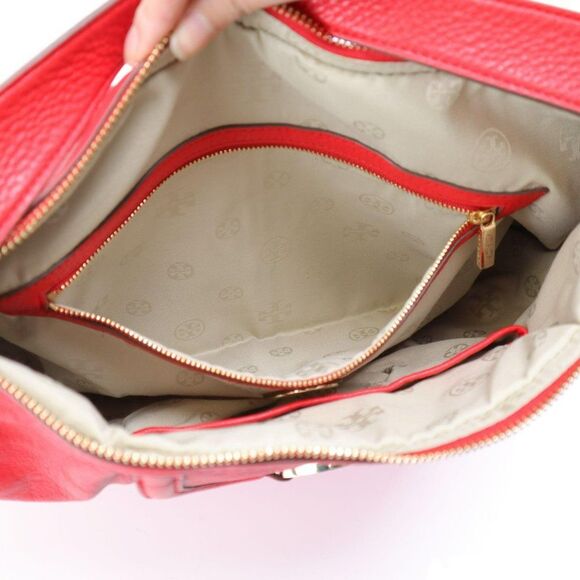 NWT Tory Burch Amanda Shoulder Hobo Bag Lobster - Picture 13 of 16